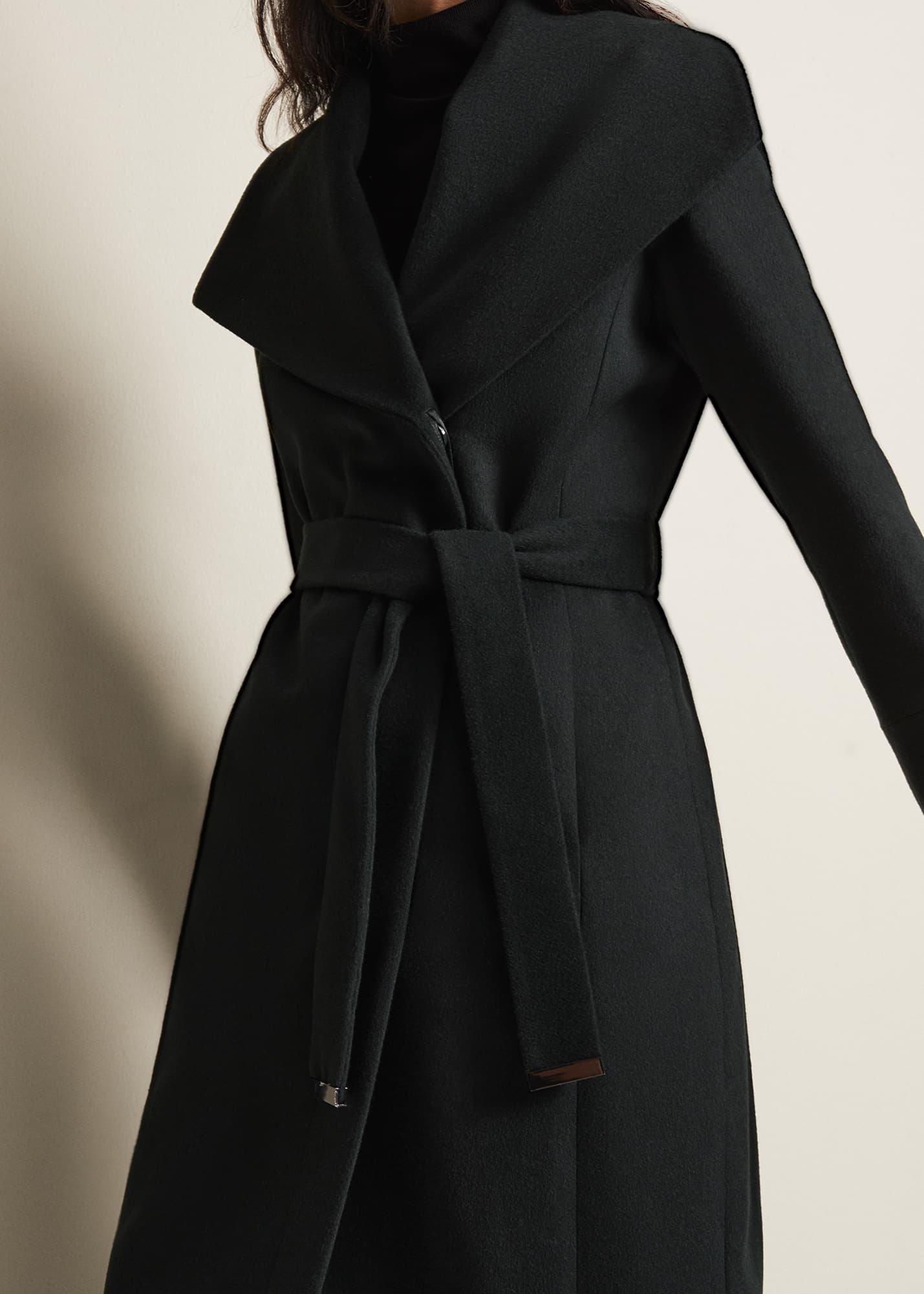 Nicci Dark Green Wool Smart Coat