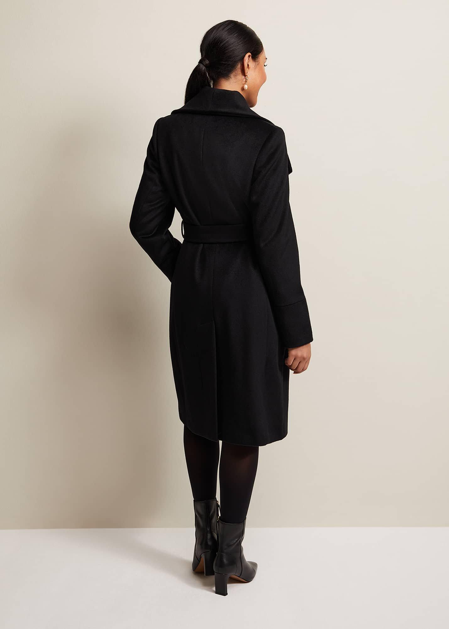 Petite Nicci Belted Wool Coat