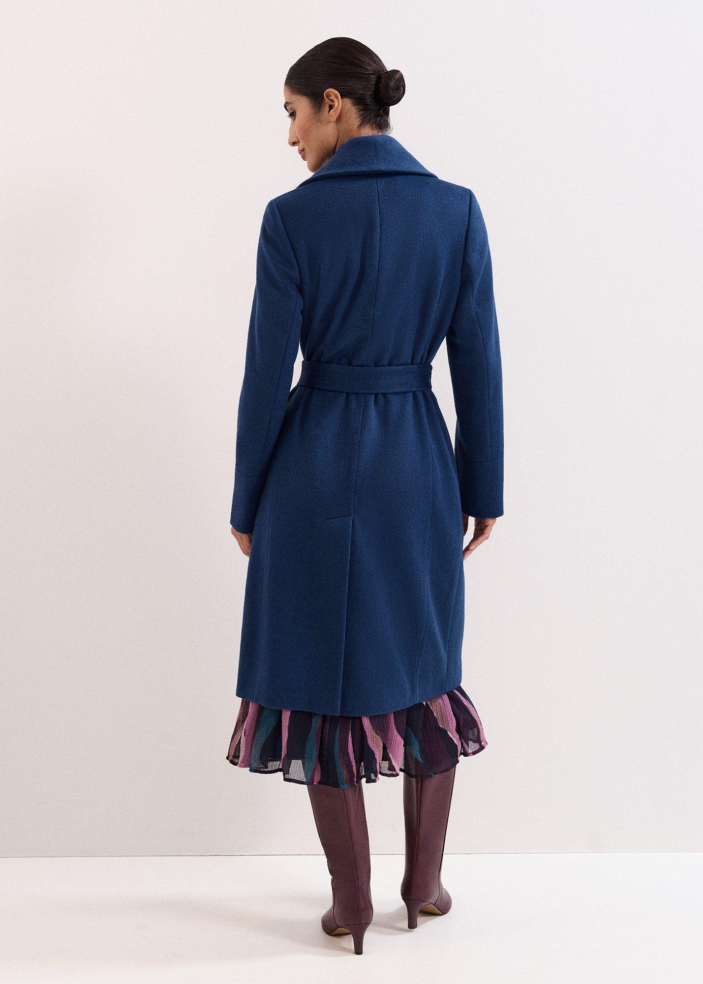 Petite Nicci Belted Wool Coat