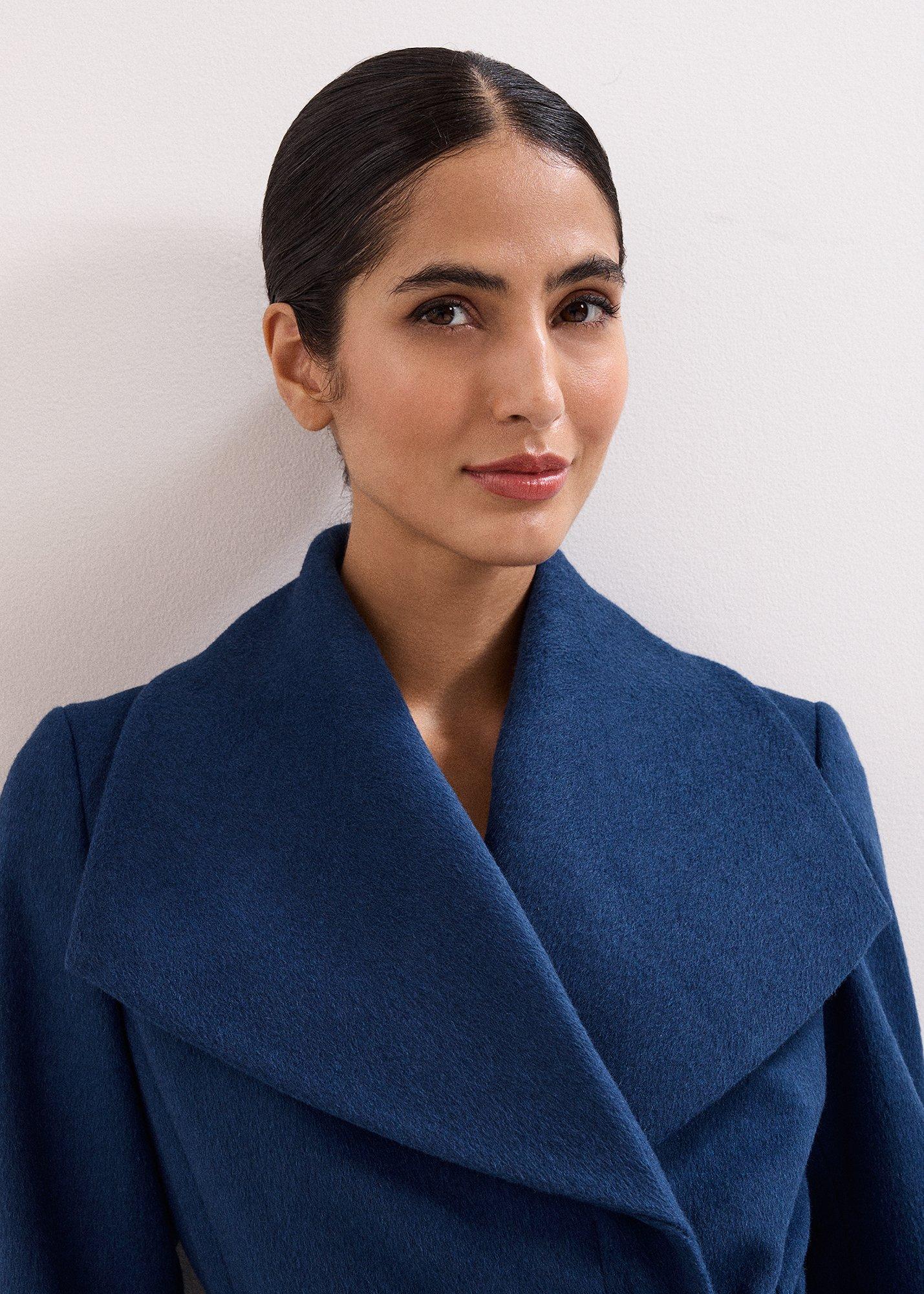 ${product-id}-Petite Nicci Black Wool Smart Coat-Blue-${view-type}