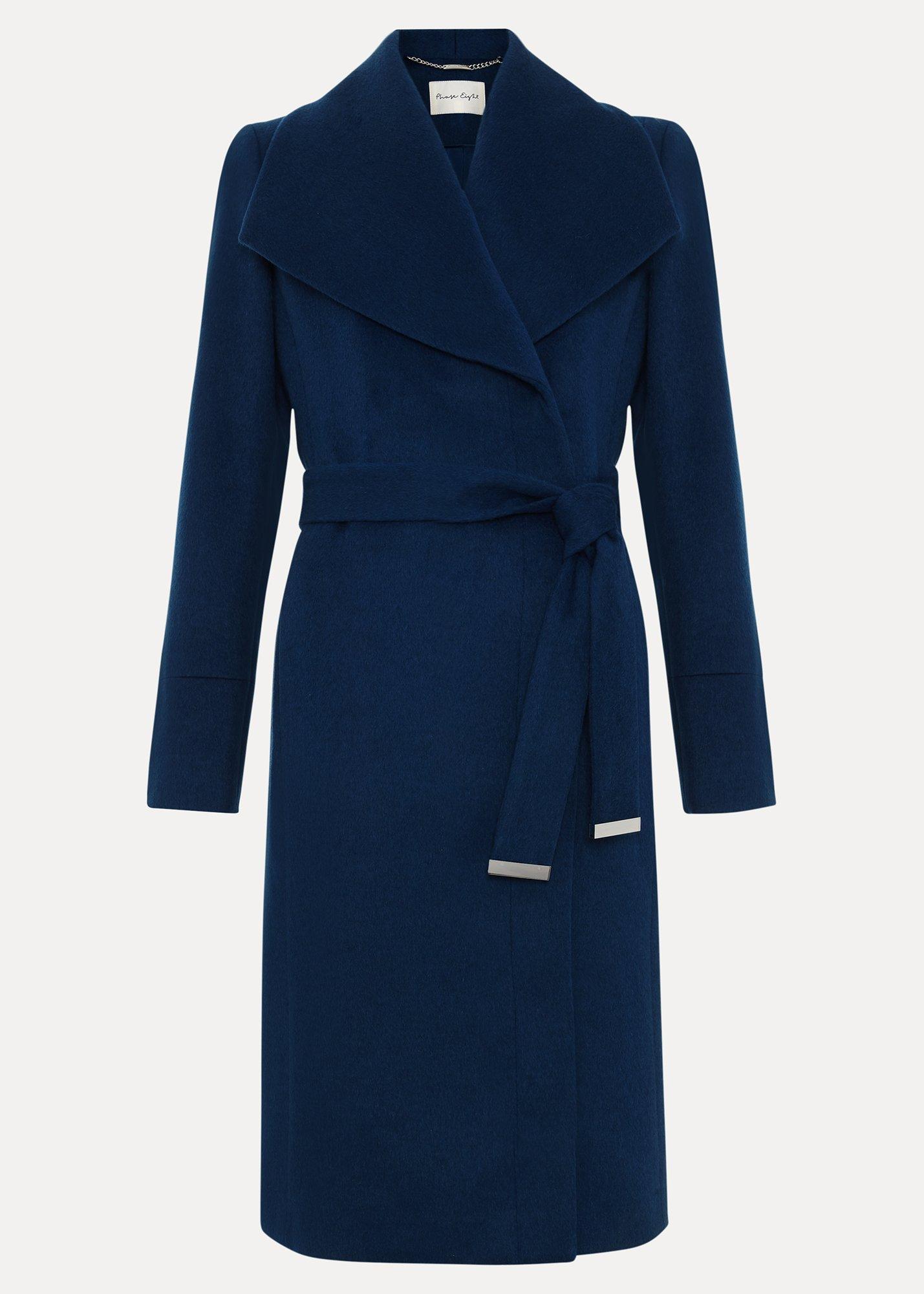 ${product-id}-Petite Nicci Black Wool Smart Coat-Blue-${view-type}