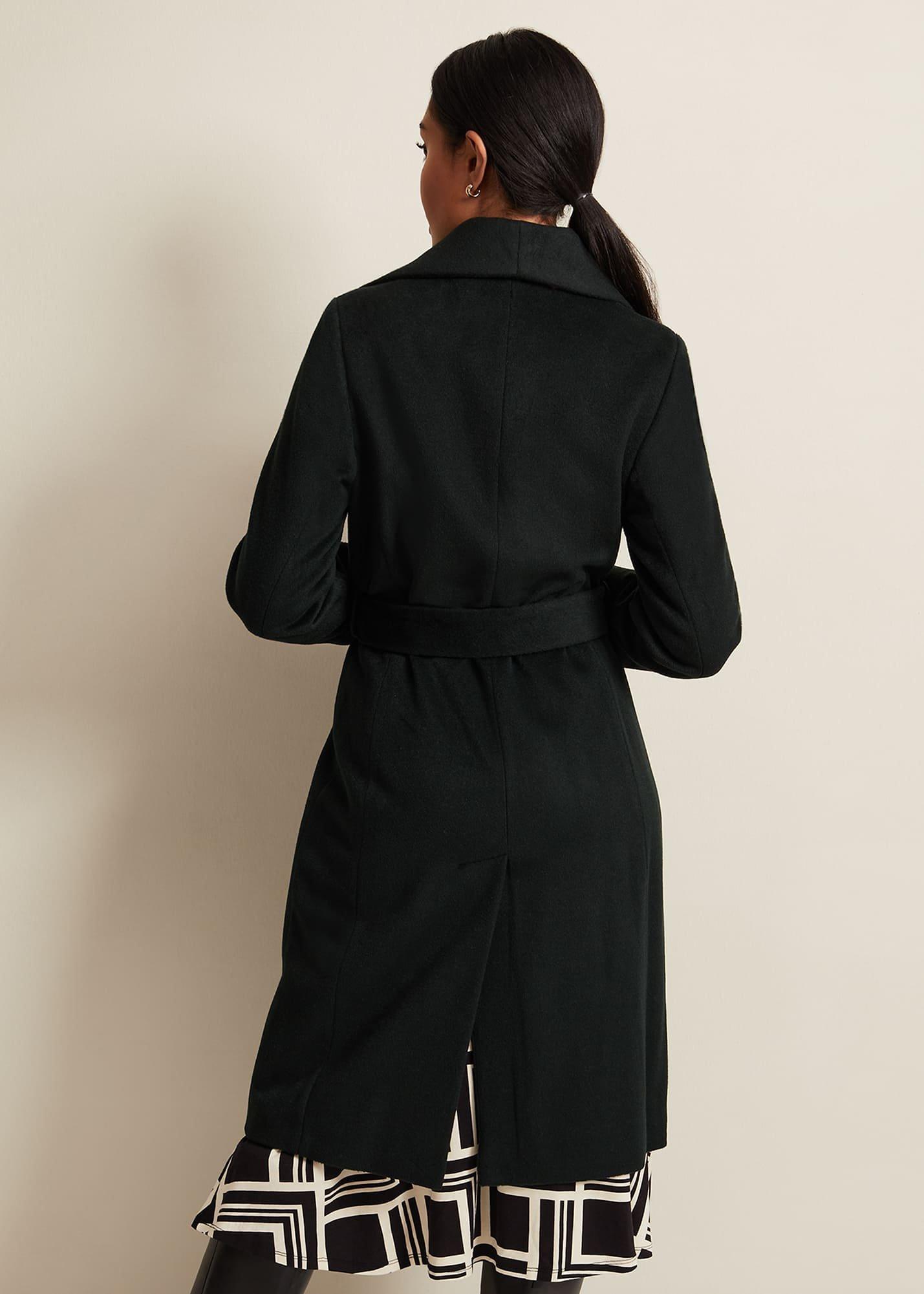 Petite Nicci Belted Wool Coat