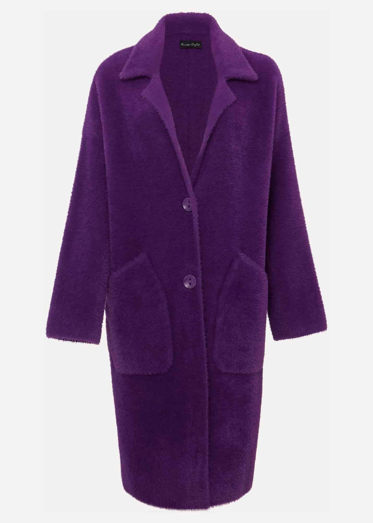 Floressa Fluffy Knitted Coat