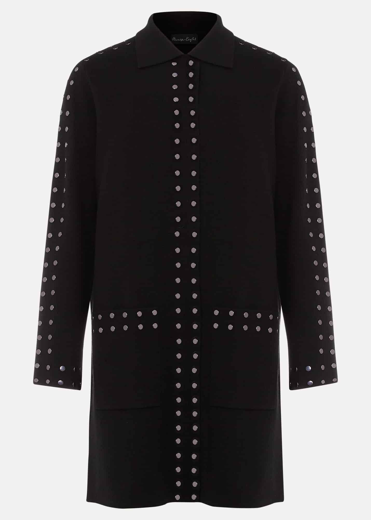 Cassidy Black Knitted Coat