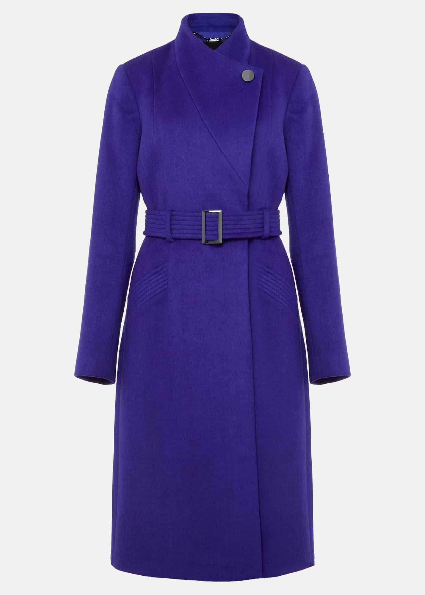 Susanna Purple Wool Coat