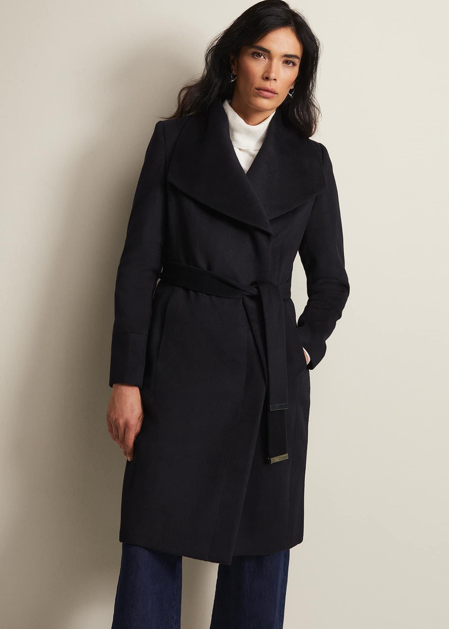 Nicci Belted Wool Coat
