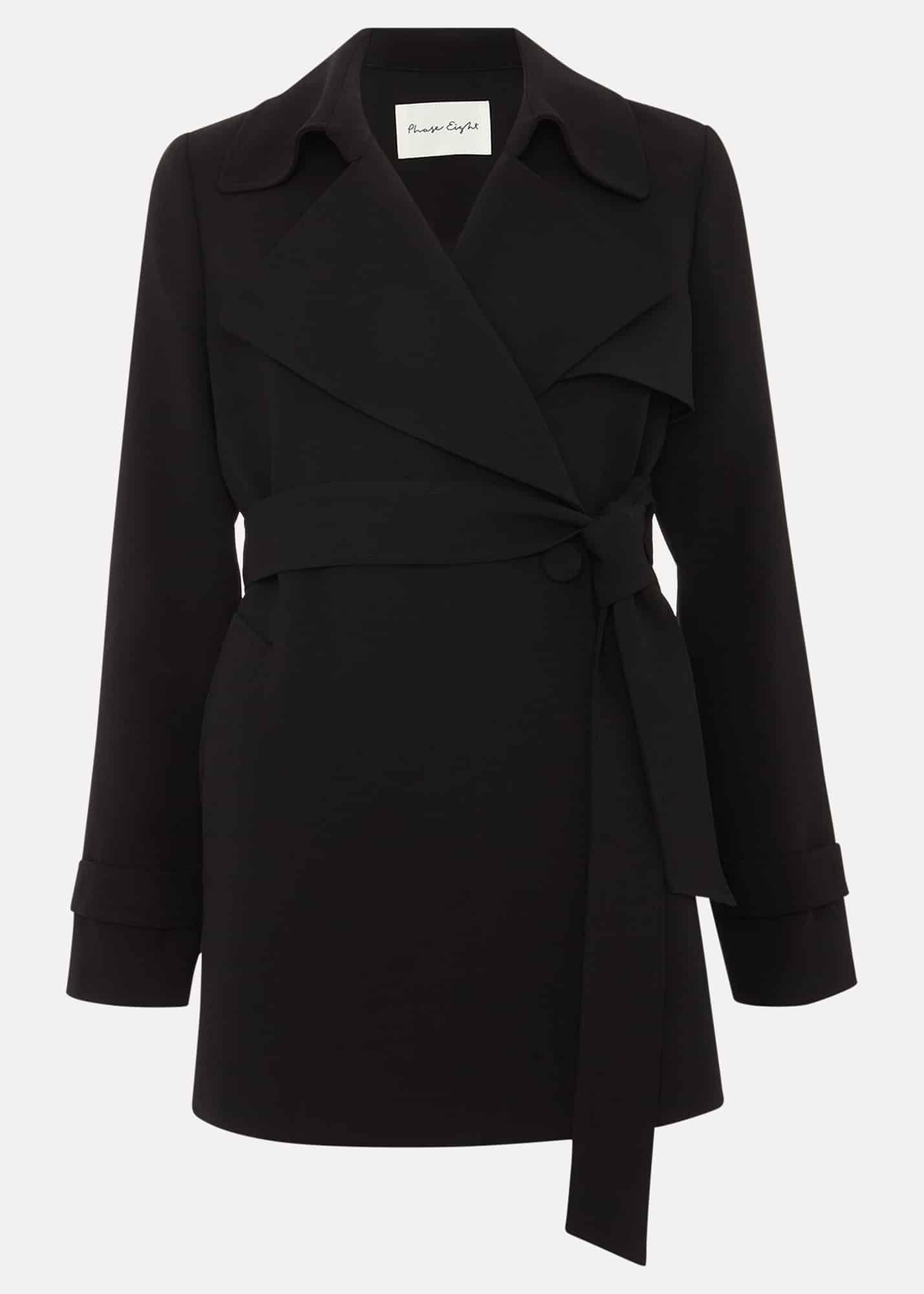 Demi Black Belted Jacket