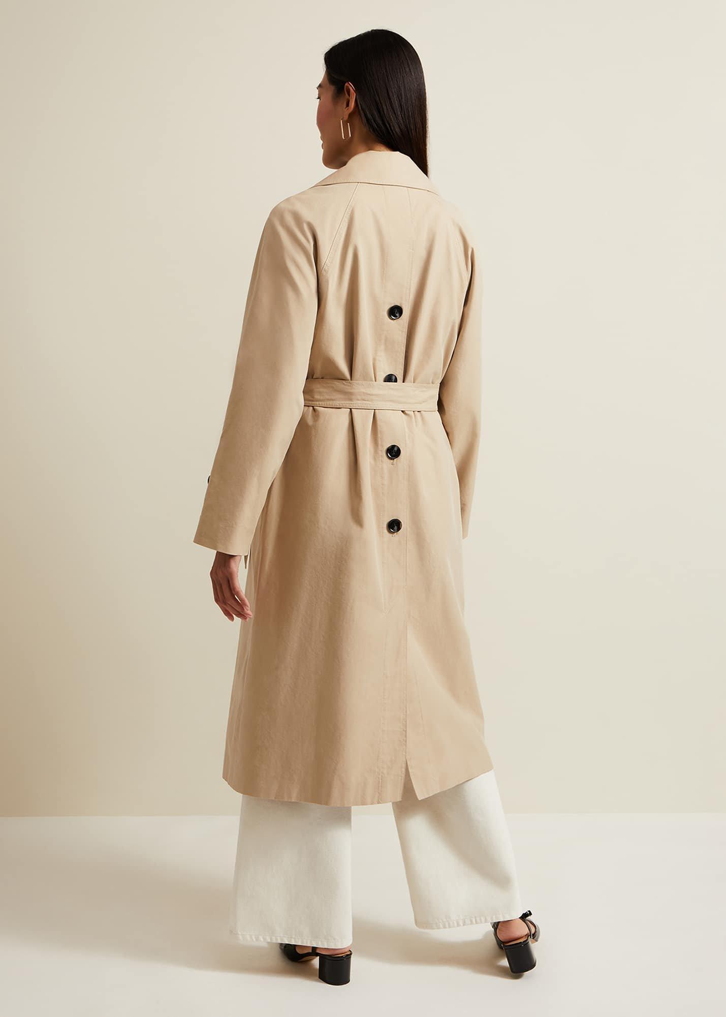Sandy Button Detail Trench
