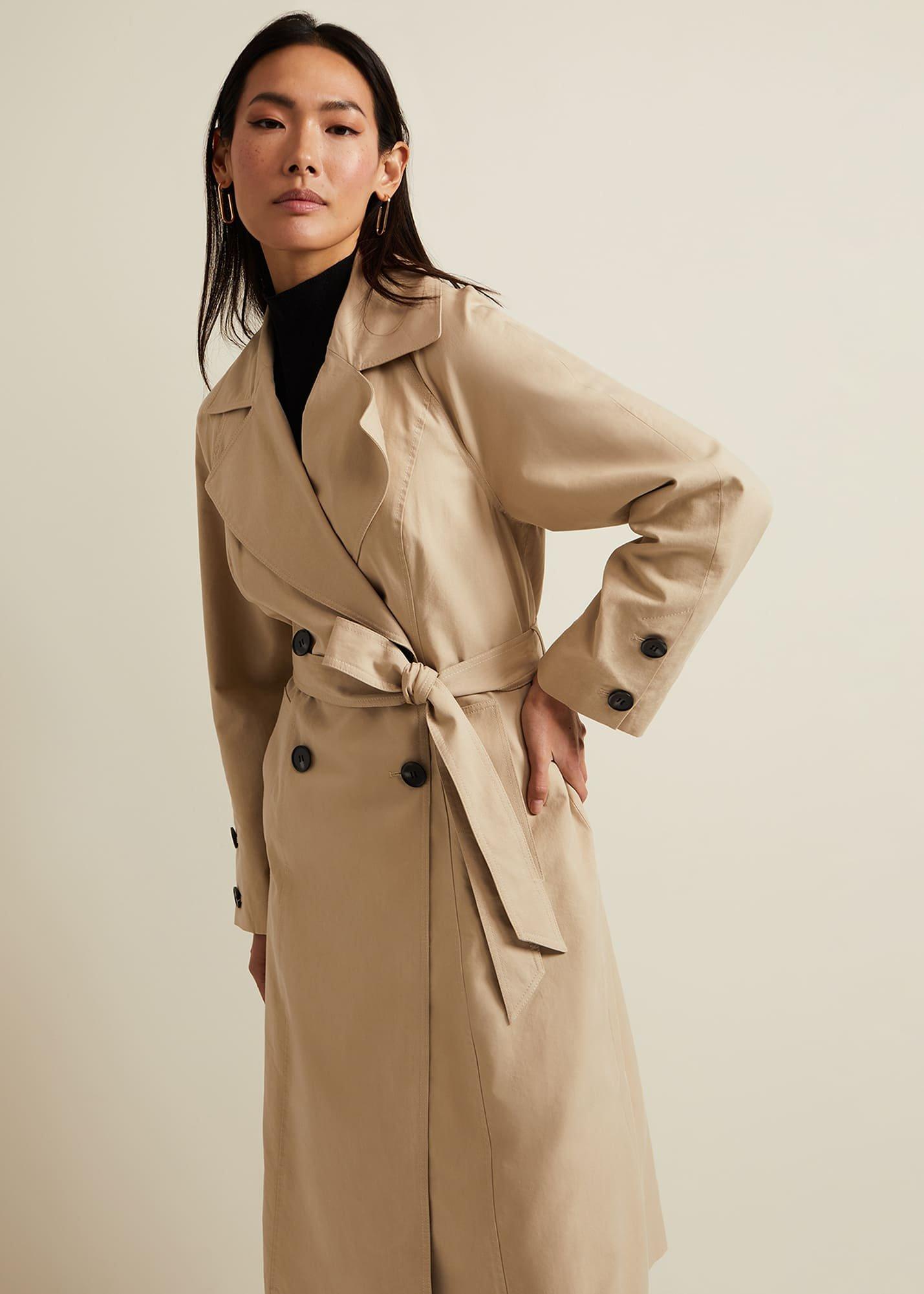 Sandy Button Detail Trench