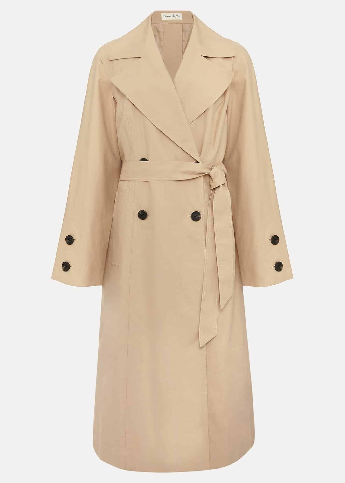 Sandy Button Detail Trench