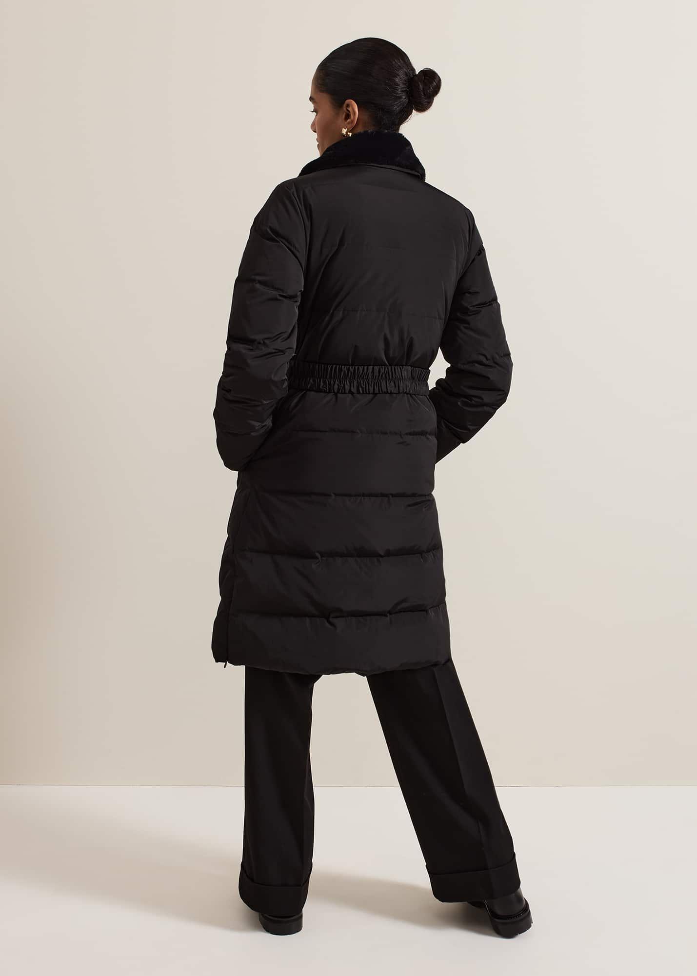 Kim Midi Fur Collar Puffer Coat