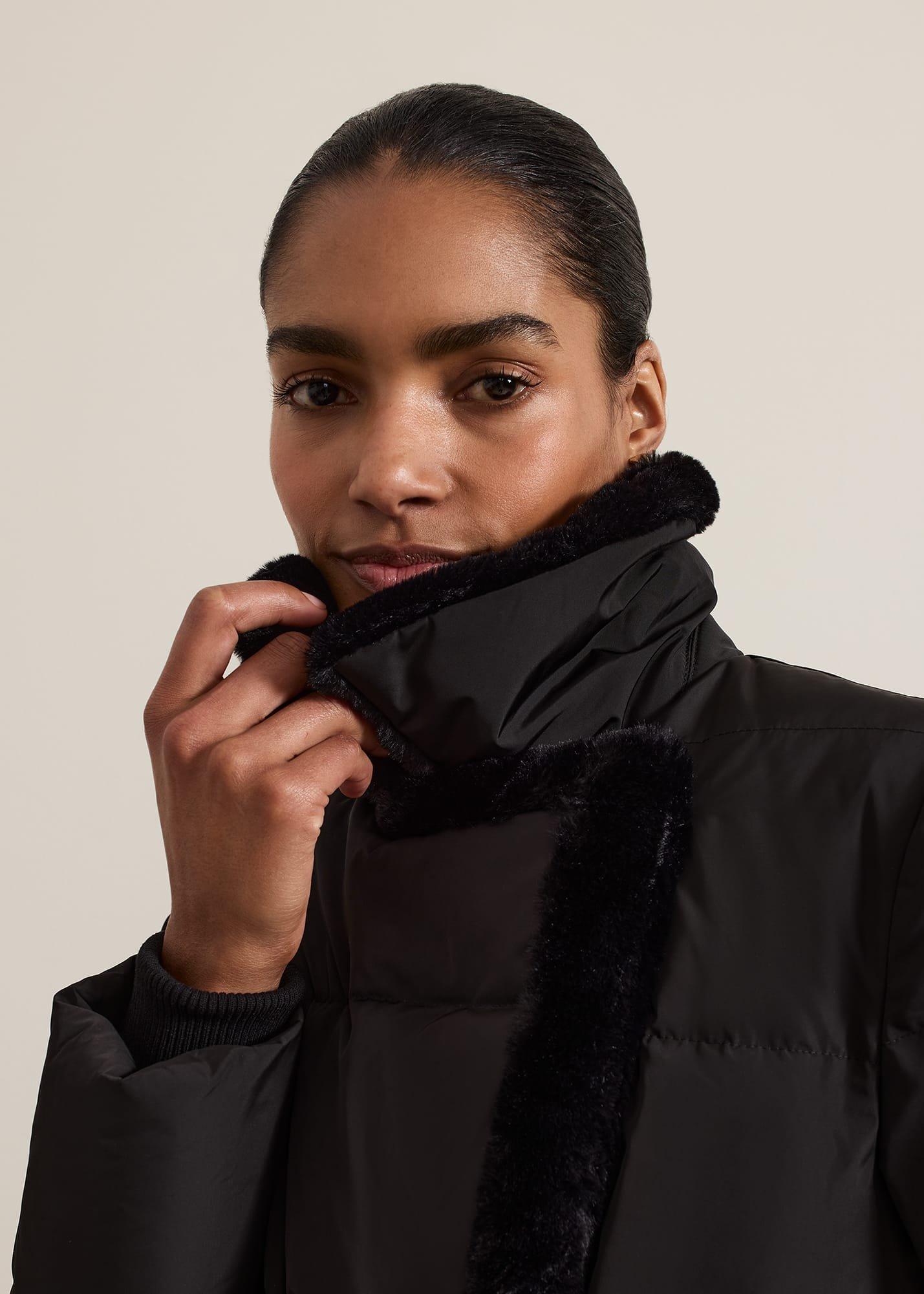 Kim Midi Fur Collar Puffer Coat