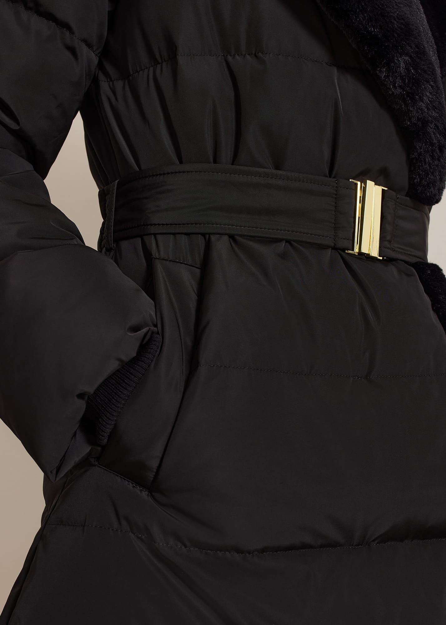 Kim Midi Fur Collar Puffer Coat