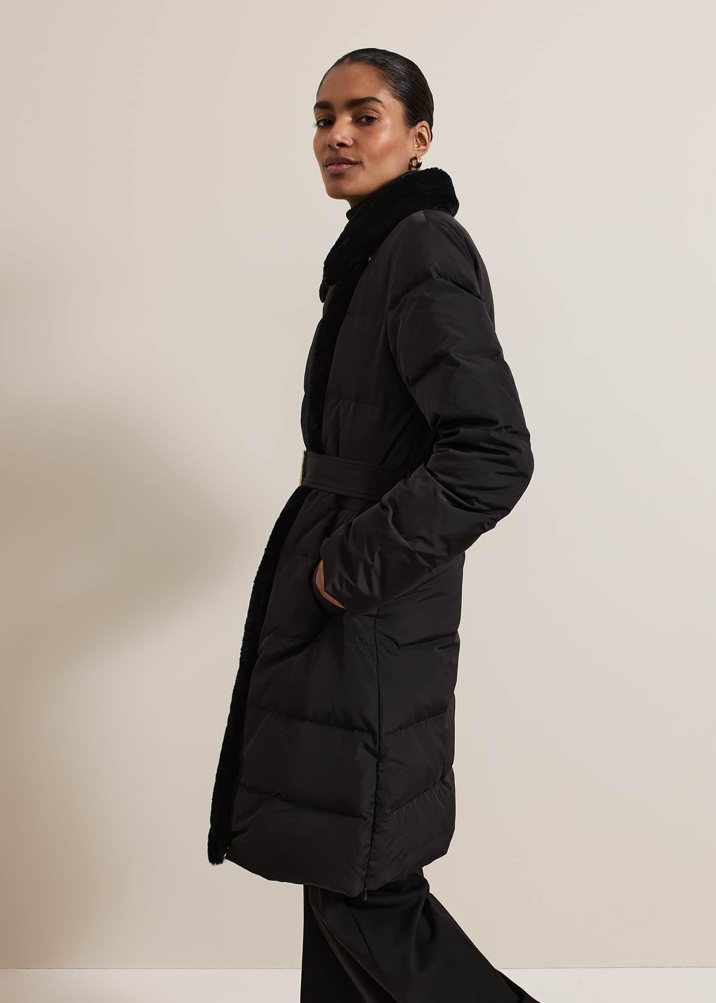 Kim Midi Fur Collar Puffer Coat