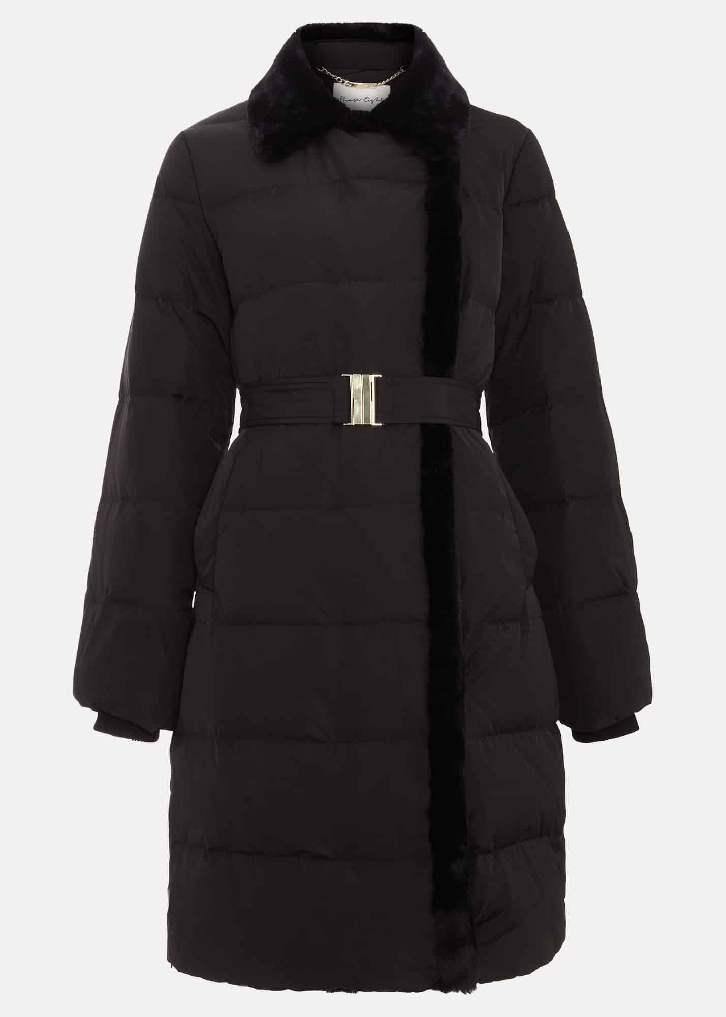 Kim Midi Fur Collar Puffer Coat