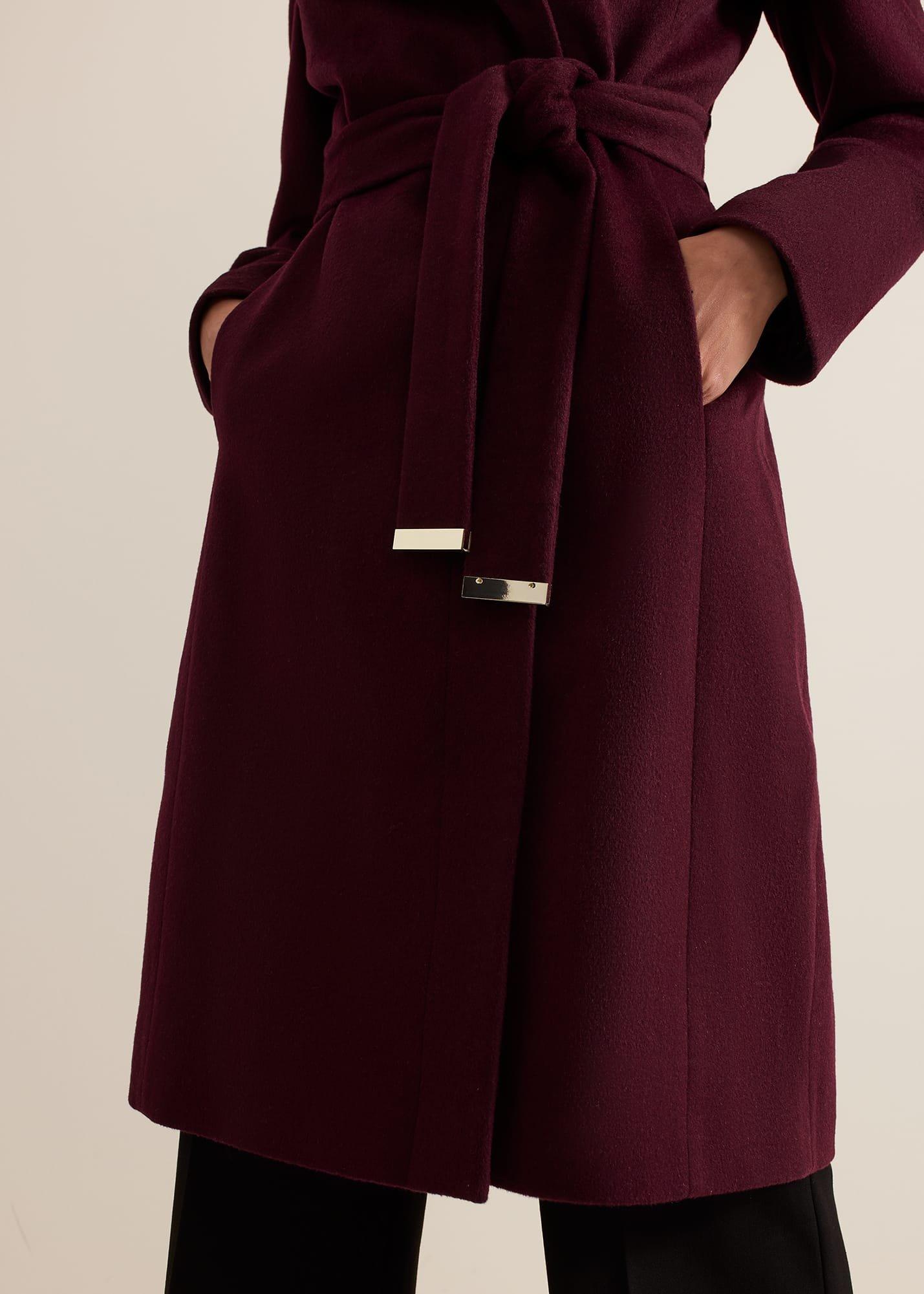${product-id}-Nicci Belted Wool Coat-Burgundy-${view-type}