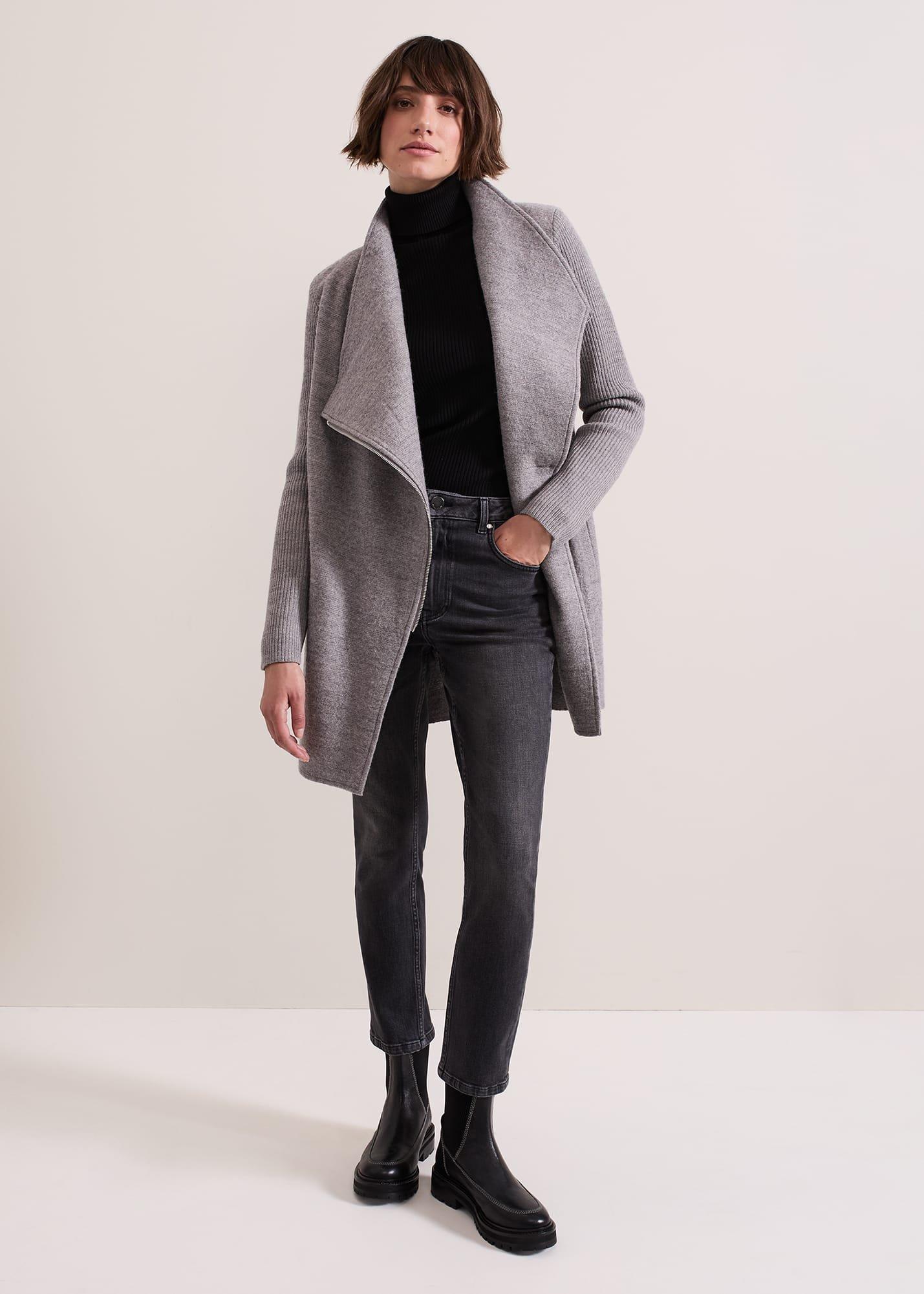 ${product-id}-Byanca Zip Knit Coat-Grey Marl-${view-type}