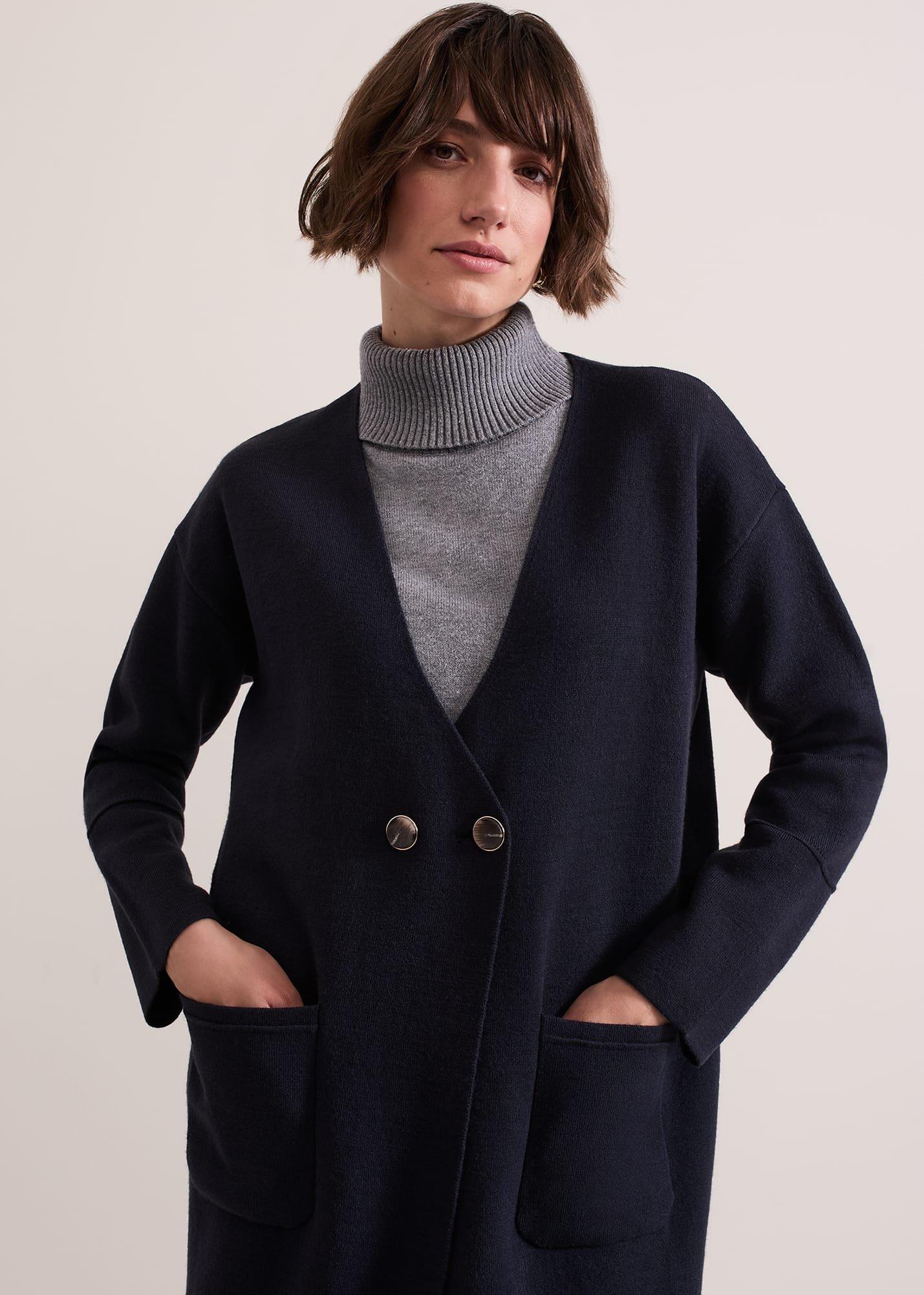 Destiny Double Breasted Knit Coatigan