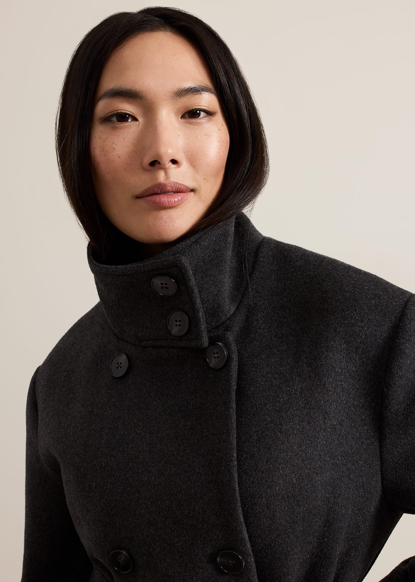 ${product-id}-Paloma Funnel Neck Wool Smart Coat-Grey-${view-type}