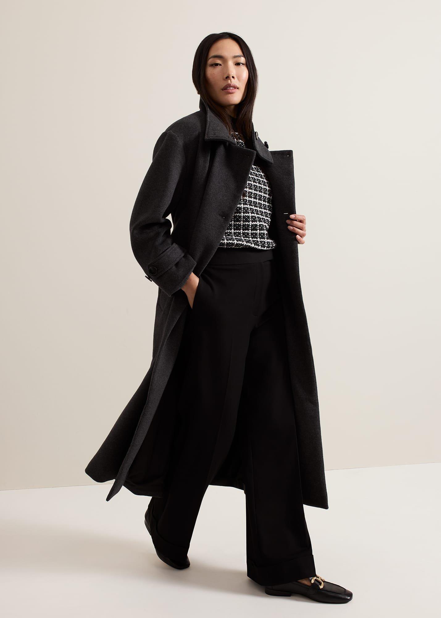 ${product-id}-Paloma Funnel Neck Wool Smart Coat-Grey-${view-type}