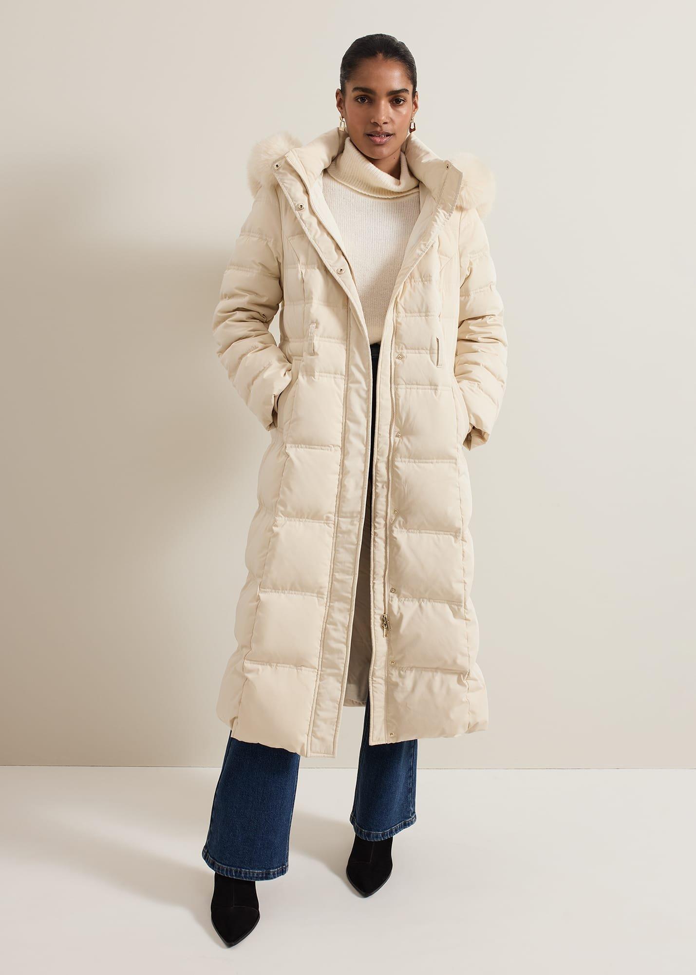 ${product-id}-Dixie Long Fur Hood Puffer-Ivory-${view-type}
