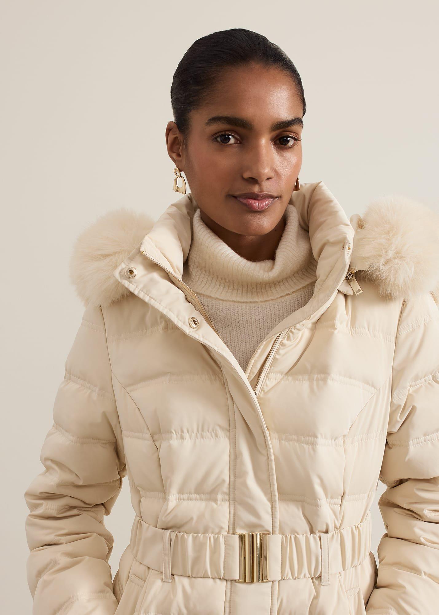 ${product-id}-Dixie Long Fur Hood Puffer-Ivory-${view-type}