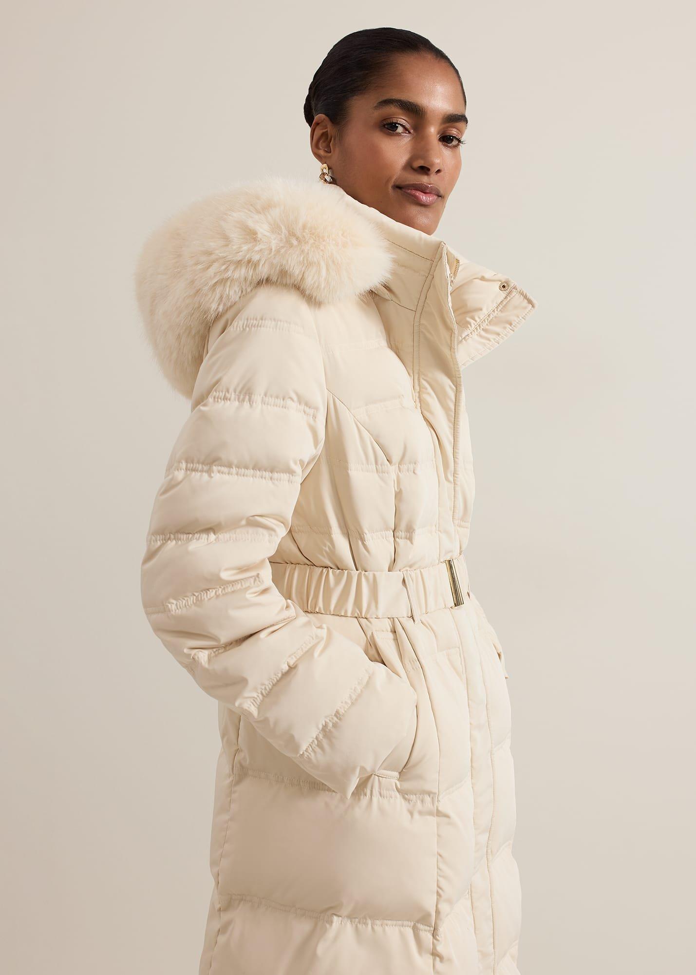 ${product-id}-Dixie Long Fur Hood Puffer-Ivory-${view-type}