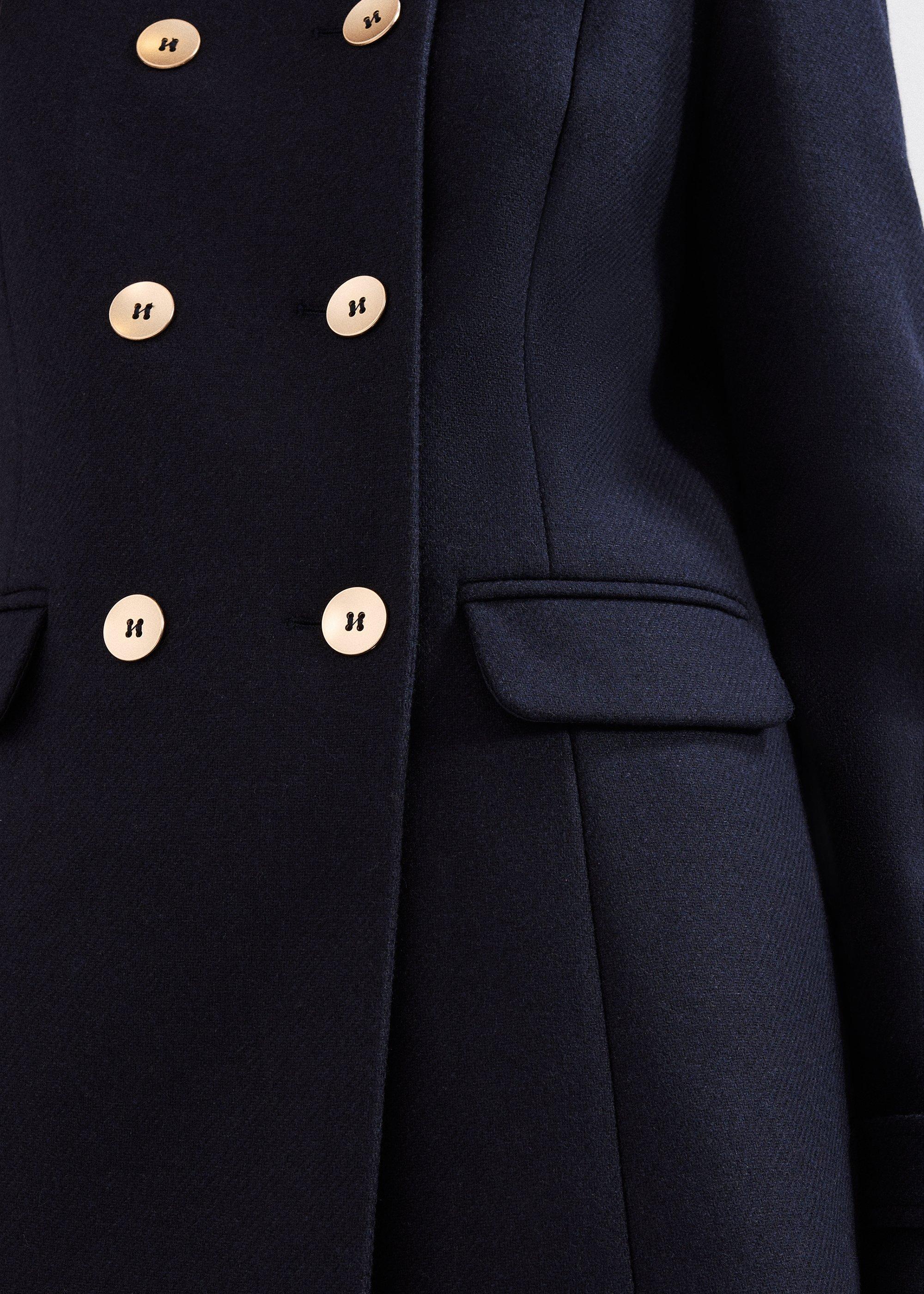 Aurelie Wool Peacoat