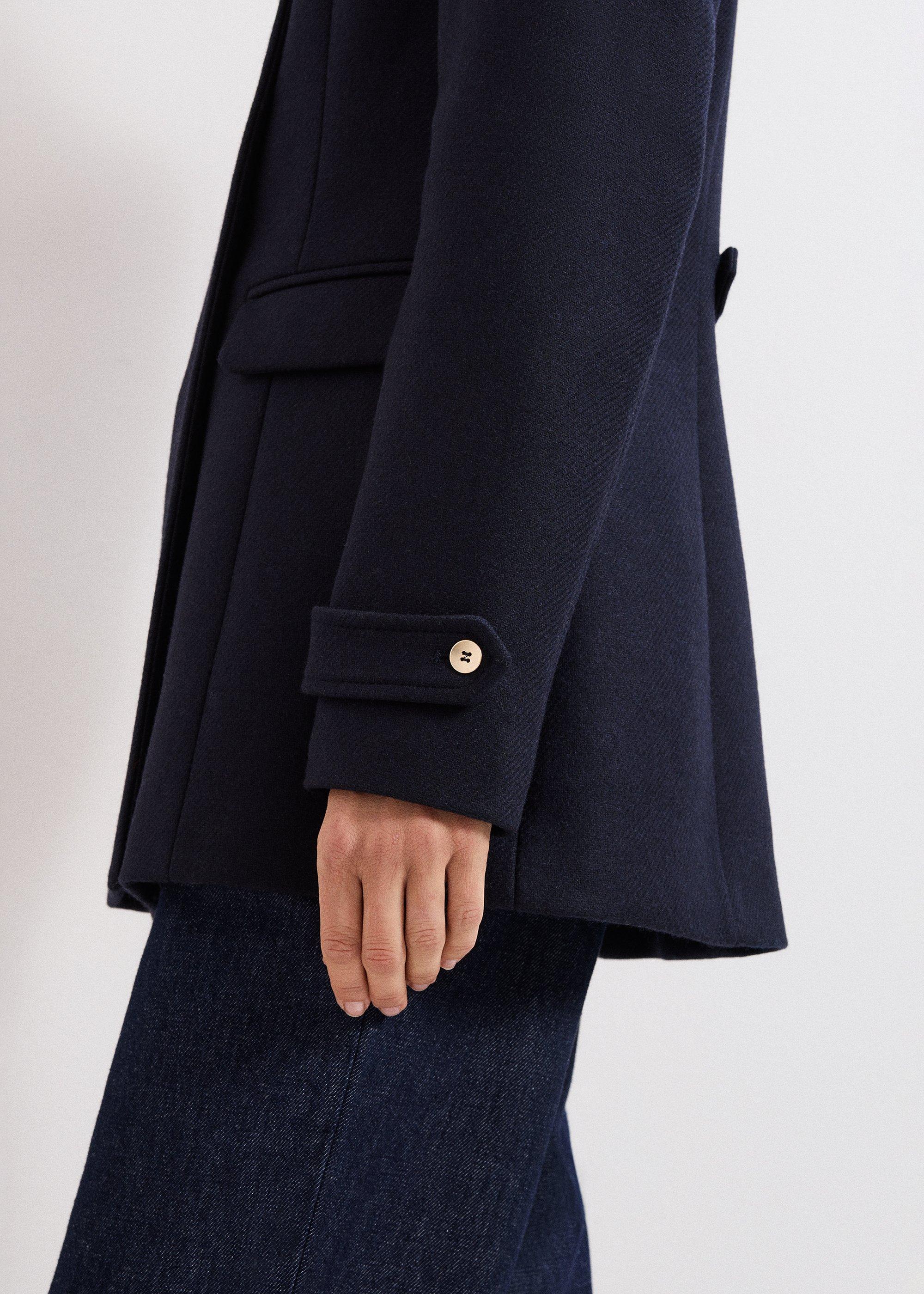 Aurelie Wool Peacoat