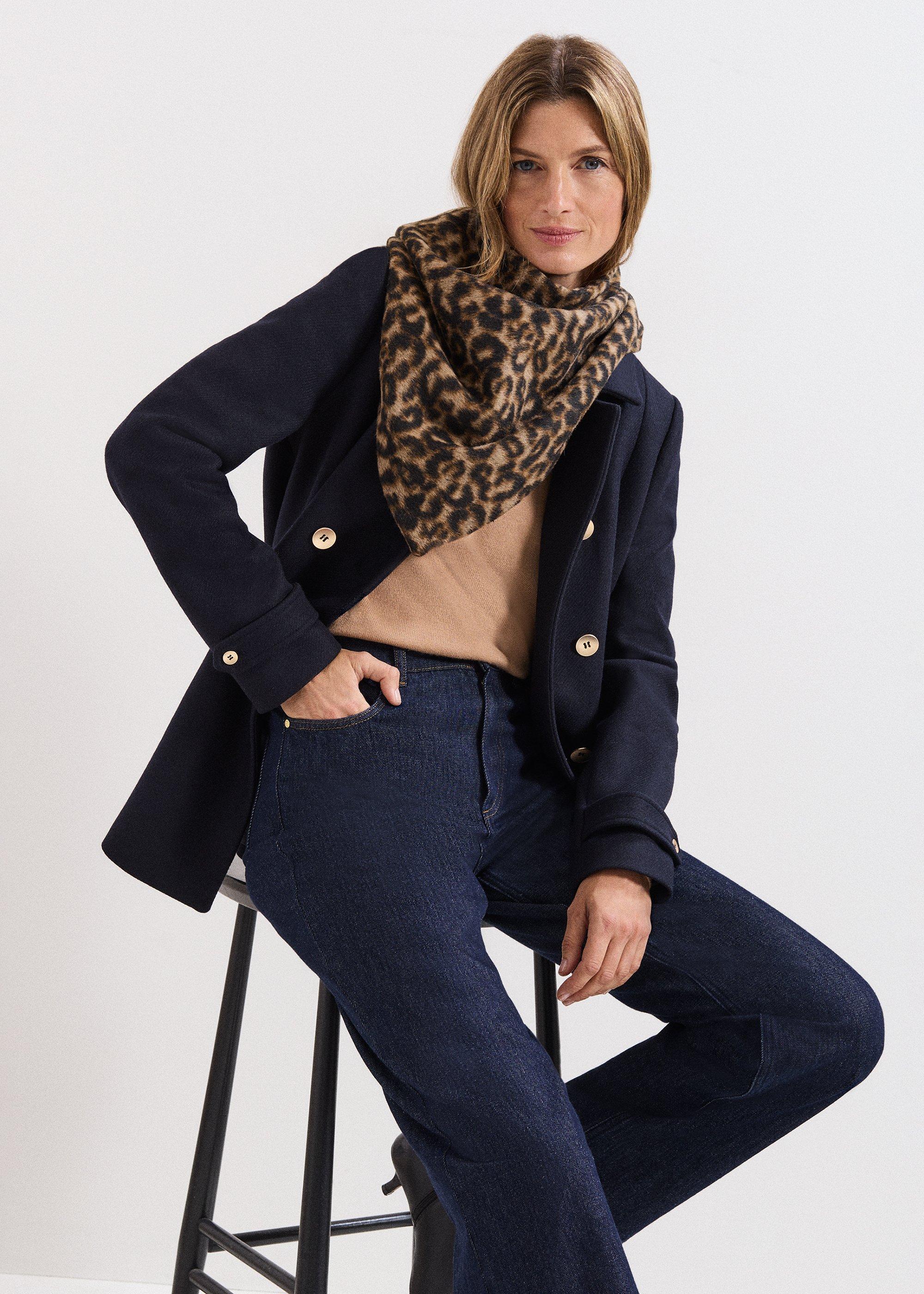 Aurelie Wool Peacoat
