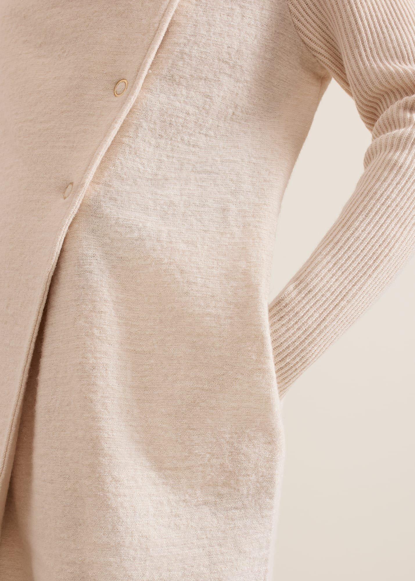 Lea Popper Knit Coat