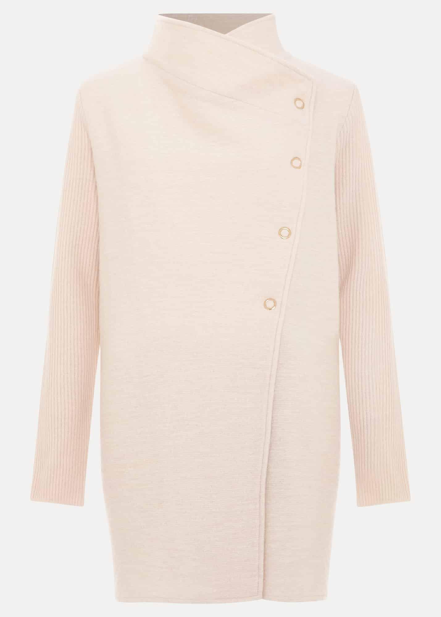 Lea Popper Knit Coat