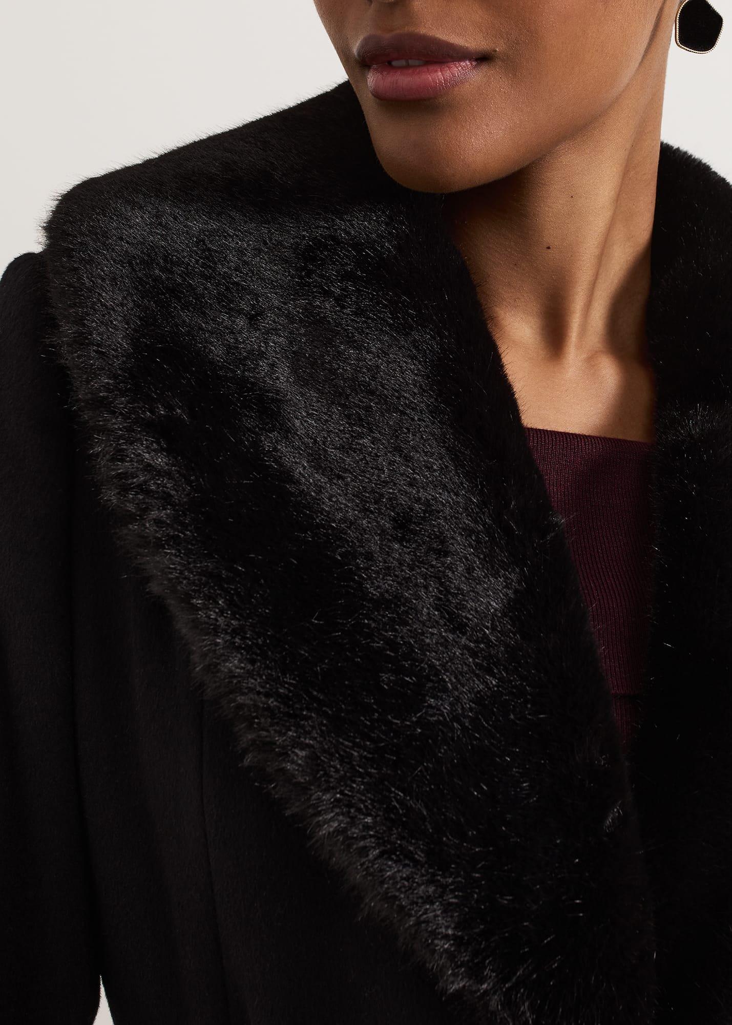Anouk Fur Collar Event Coat