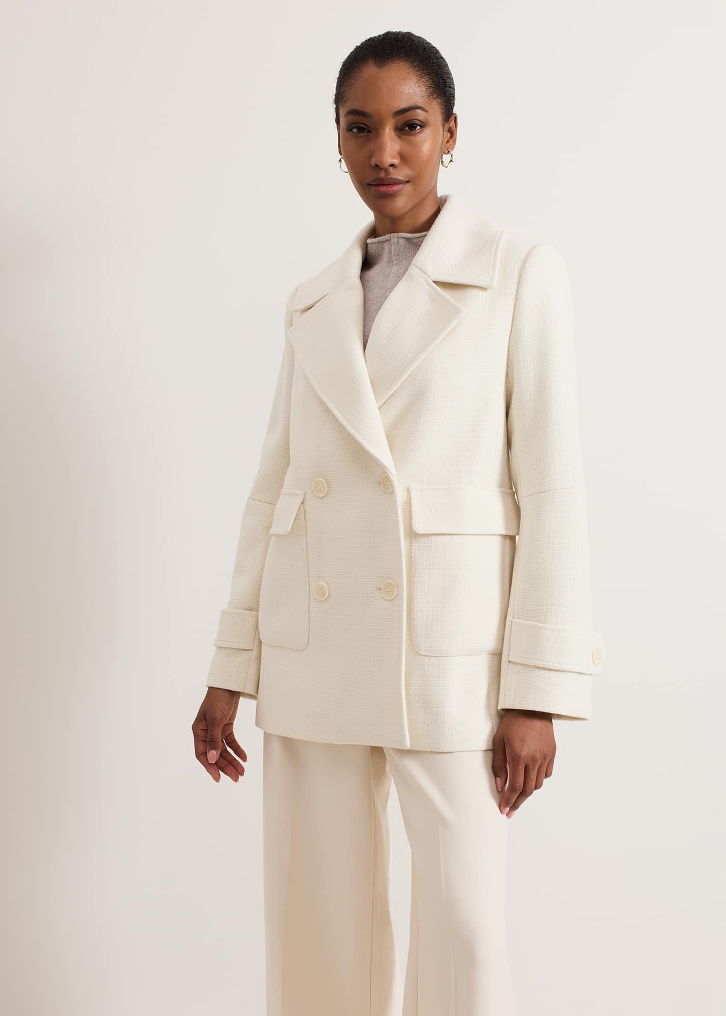 Amelie Ivory Short Peacoat