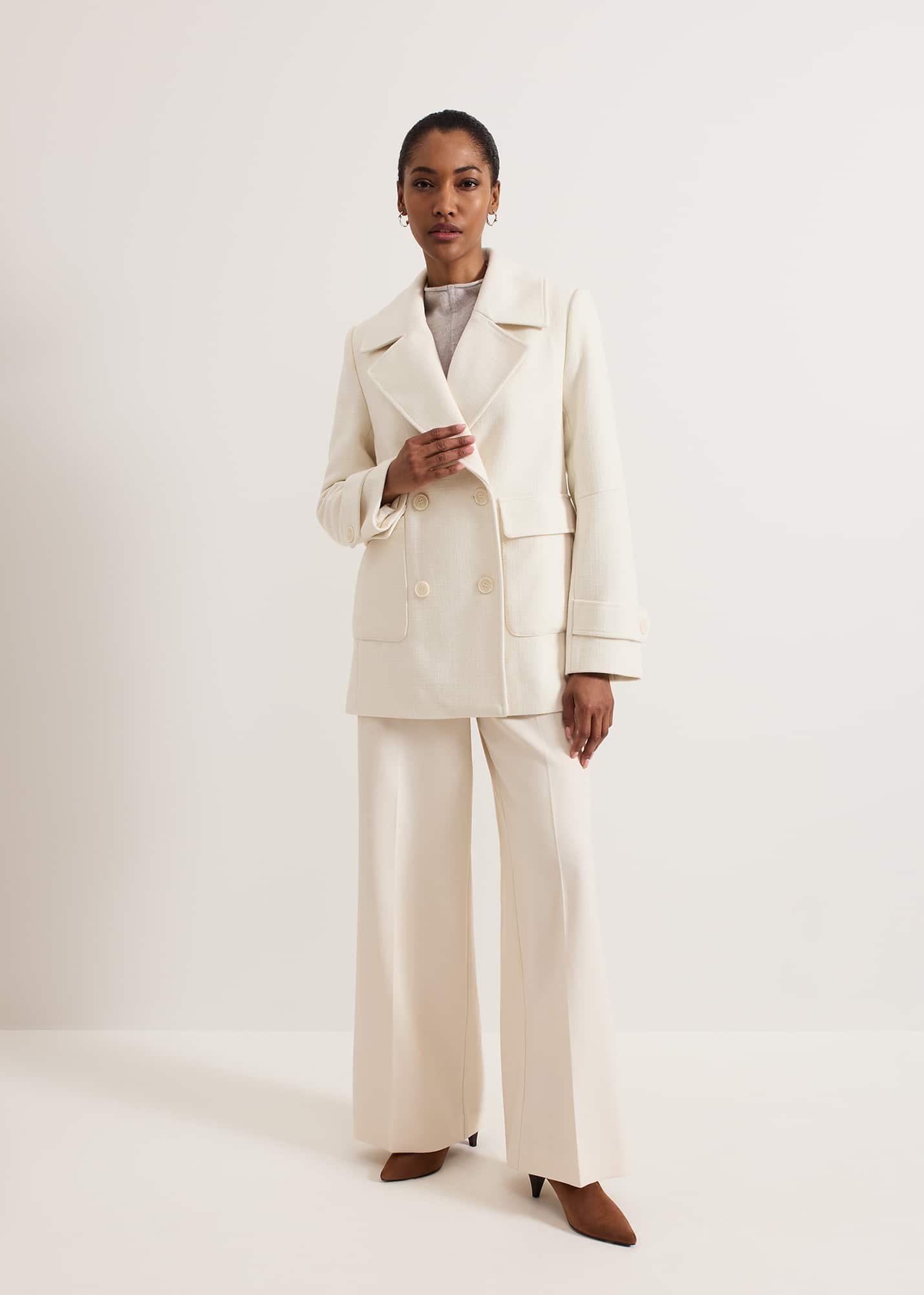 Amelie Ivory Short Peacoat