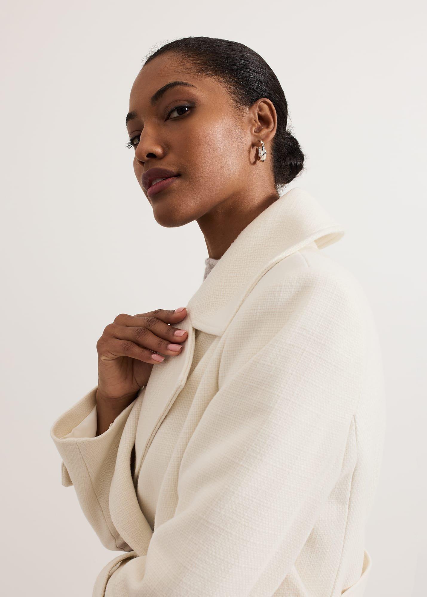 Amelie Ivory Short Peacoat