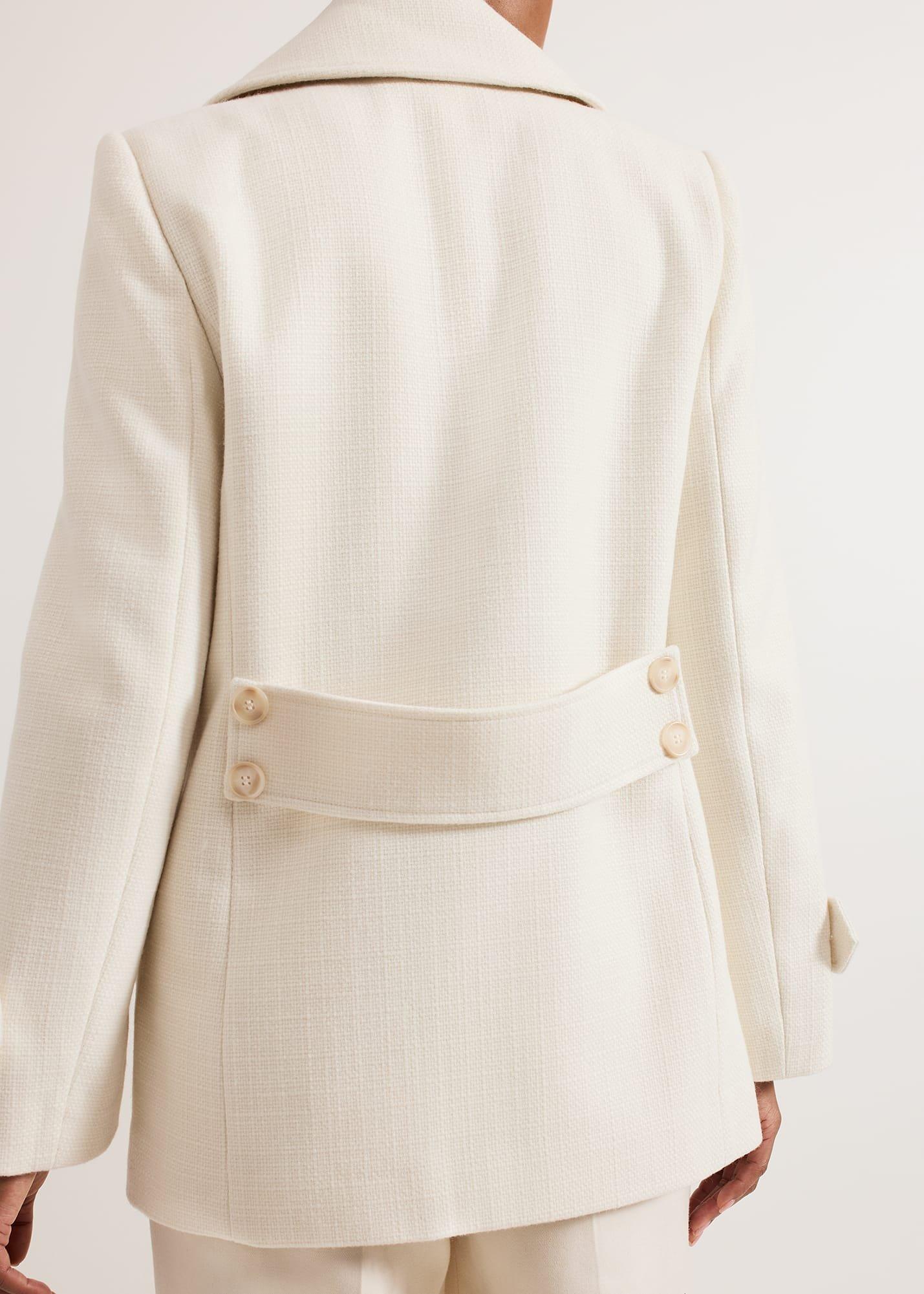 Amelie Ivory Short Peacoat