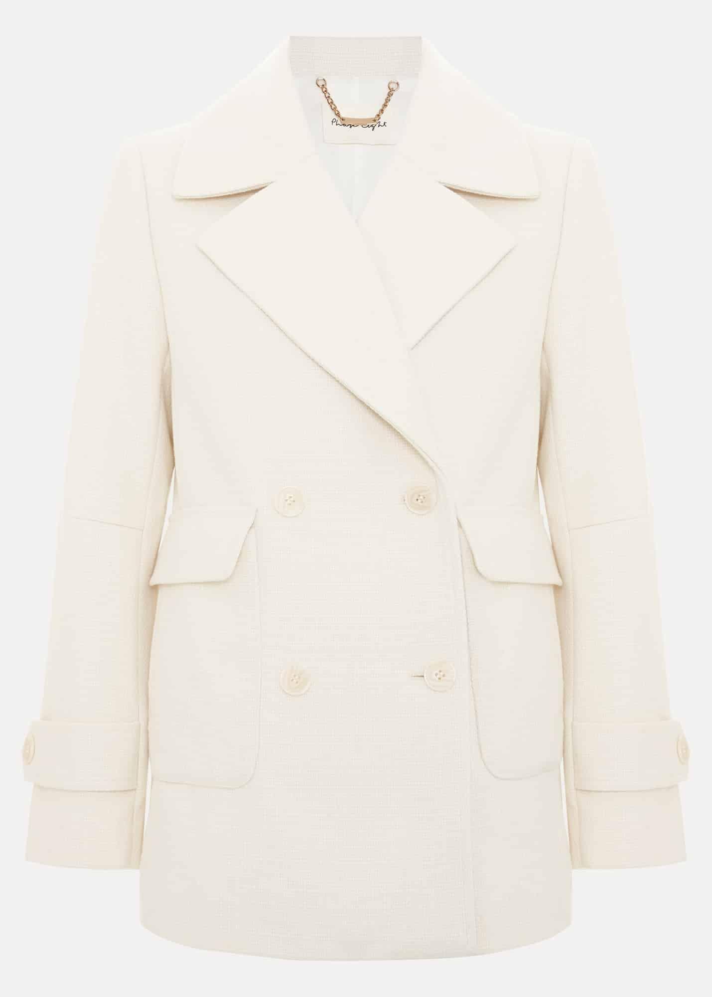 Amelie Ivory Short Peacoat