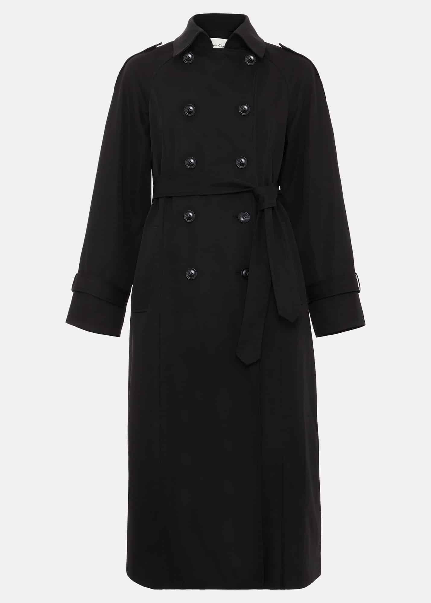 Avalie Neutral Collar Detail Trench Coat